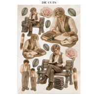 STAMPERIA - Printed Art Junk journal: Focus points for art and Craft A5 - Flowers and Poems