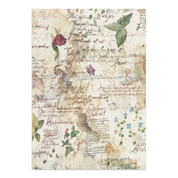 STAMPERIA - Printed Art Junk journal: Focus points for art and Craft A5 - Flowers and Poems
