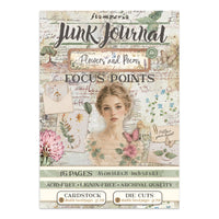 STAMPERIA - Printed Art Junk journal: Focus points for art and Craft A5 - Flowers and Poems