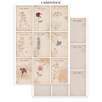 STAMPERIA - Printed Art Junk journal: Focus points for art and Craft A5 - Flowers and Poems