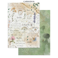 STAMPERIA - Printed Art Junk journal: Focus points for art and Craft A5 - Flowers and Poems