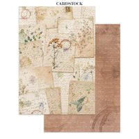 STAMPERIA - Printed Art Junk journal: Focus points for art and Craft A5 - Flowers and Poems
