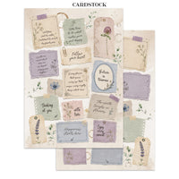 STAMPERIA - Printed Art Junk journal: Focus points for art and Craft A5 - Flowers and Poems