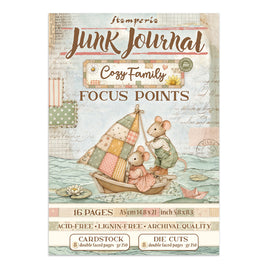 STAMPERIA - Printed Art Junk journal: Focus points for art and Craft A5 - Cozy Family