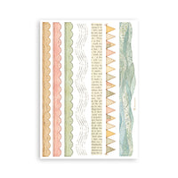 STAMPERIA - Printed Washi pad for Art and Craft A5 8 sheets - Cozy Family