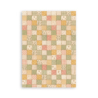 STAMPERIA - Printed Washi pad for Art and Craft A5 8 sheets - Cozy Family
