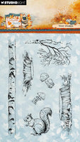 Studio Light - Clear Stamps Tree Stumps Autumn Story 7 Pieces