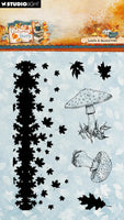 Studio Light - Clear Stamps Leaves And Mushrooms Autumn Story 6 Pieces