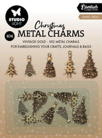 
              Studio Light  - Essentials - Christmas Metal Charms - Christmas Trees
            