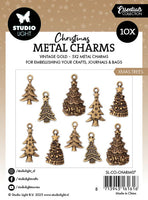 
              Studio Light  - Essentials - Christmas Metal Charms - Christmas Trees
            