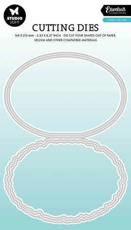 Studio Light - Essentials - Cutting Die - Torn Edge Card Stand Oval