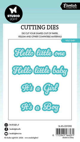 Studio Light - Essentials - Cutting Die - Hello Baby