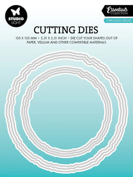 Studio Light • Cutting Die Torn Edge Circles Essentials 6 PC