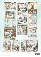 Studio Light  - Essentials - A4 Card Making Pad Rustic Winter Essentials 14 Sheets