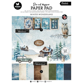 Studio Light  - Essentials - A4 Die-Cut Paper Pad - Winter Wonderland 28 sheets