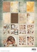 Studio Light  - Essentials - A4 Die-Cut Paper Pad Warm Winter Essentials 28 Sheets
