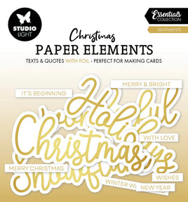 Studio Light - Paper Elements - Golden Sentiments