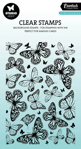 Studio Light  - Essentials - Clear Stamp - Butterflies background
