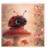 Stitch and Do Cards - Berries Beauties - cards 36 - Ladybug