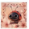 Stitch and Do Cards - Berries Beauties - cards 36 - Ladybug