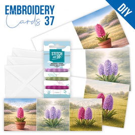 Stitch and Do Cards - Berries Beauties -37 - Spring Hyacinth