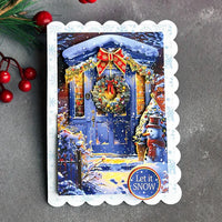 
              Katy Sue - 3D Die Cut Decoupage – Snowy Porch Scene
            