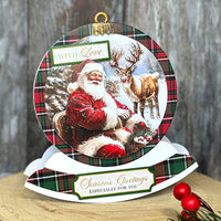 
              Katy Sue - 3D Die Cut Decoupage –  Santa & Rudolph Bauble
            