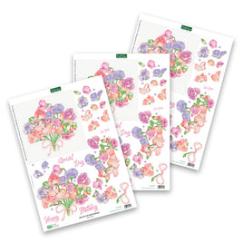 Katy Sue - 3D Die-Cut Decoupage - Sweet Peas