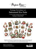 Paper Rose - Vintage Christmas 1.0 Embossed Die Cuts 37591