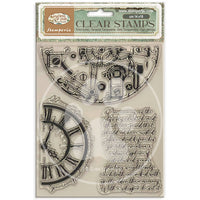 
              STAMPERIA - Gardens of Time - Decorative Acrylic stamp design for Art and Craft cm 14x18 - Gardens of Time Half Clocks
            