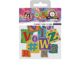 ABM - Art by Marlene - Paper Elements Colored Alphabet - ABM-26-PE57