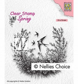 Nellie's Choice - Clear Stamp- Spring is in the Air