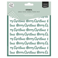 Nellie's Choice - Stencil by Carla Creates Merry Christmas 5.9x5.9"
