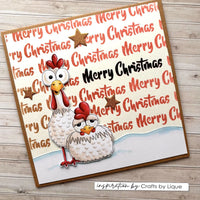 Nellie's Choice - Stencil by Carla Creates Merry Christmas 5.9x5.9"