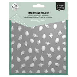 Vaessen Creative • 3D Embossing Folder by Carla Creates Party 5.9x5.9"