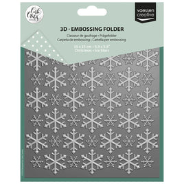 Vaessen Creative • Embossing Folder by Carla Creates Christmas Ice Stars 5.9x5.9"
