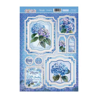 Hunkydory - Hydrangea from the Heart Card Topper Sheet