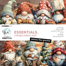 Creative Craftlab - Collage Paper Pad - James the Gnome 203x203mm 36 sheets