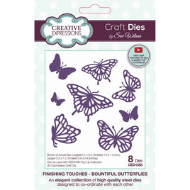 Creative Expressions • Finishing Touches Craft Die Bountiful Butterflies 8 dies