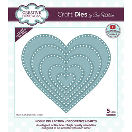 Creative Expressions -  Cutting Dies - Noble Layered Heart set.