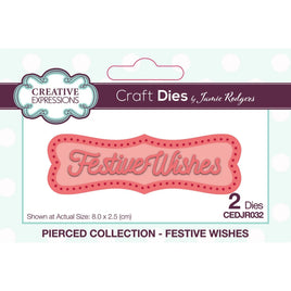 Creative Expressions -  Festive Craft Die "Festive Wishes"