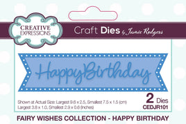 Creative Expressions •Fairy Wishes Craft Die Happy Birthday