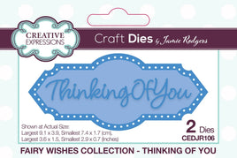 Creative Expressions -  Cutting Dies - Fairy Wishes Craft Die Thinking of You