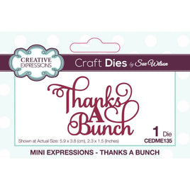 Creative Expressions • Craft Die  by Sue Wilson - Thanks a Bunch