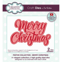 
              Creative Expressions -  Cutting Dies - Shadowed Sentiments Craft Die Merry Christmas
            