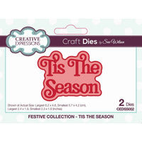 Creative Expressions •  Mini Shadowed Sentiments Craft Die Tis The Season