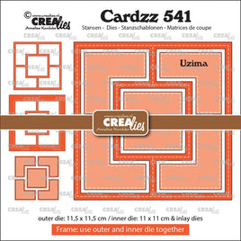 Crealies •  Cardzz Frame & Inlays Uzima (square with 4 corners around it)