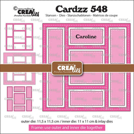 Crealies • Cardzz-  Frame & Inlays Die set - Caroline