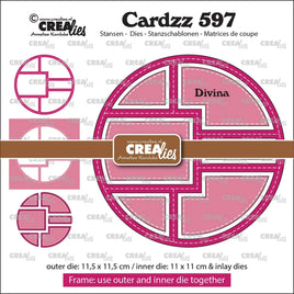 Crealies • Cardzz-  Frame & Inlays Die set - Divina