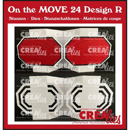 Crealies • Dies - On The Move Design R Fun Fold Card With Half Octagons